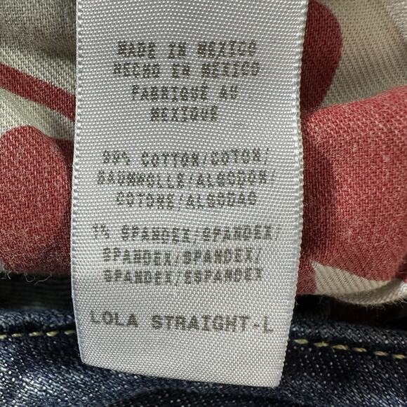 Lucky Brand LOLA STRAIGHT Size 8/29 Long Blue Low Rise Jeans Denim Pants 29x34 - Picture 10 of 11
